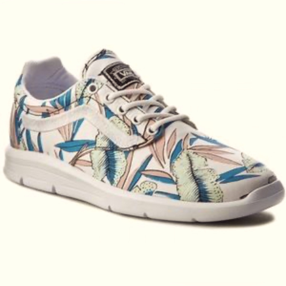 Vans Tropical Leaves UltraCush Laced Shoes Sneakers in Women’s 7.5 Skate Beach
